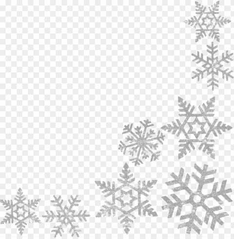 snowflake frame transparent PNG images with clear alpha channel broad assortment