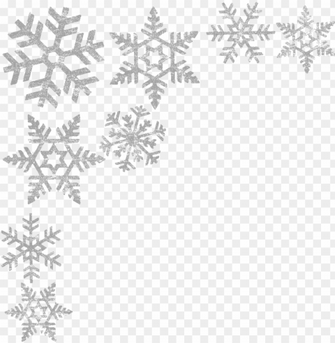 snowflake frame transparent PNG images with clear background