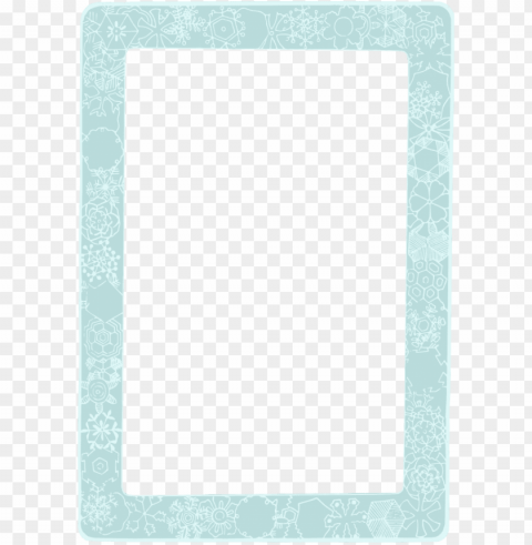 snowflake frame transparent PNG images with cutout