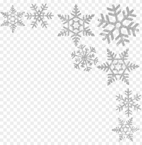 snowflake frame transparent PNG images with high transparency
