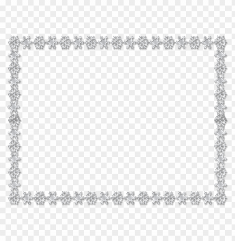 snowflake frame transparent PNG images with high-quality resolution