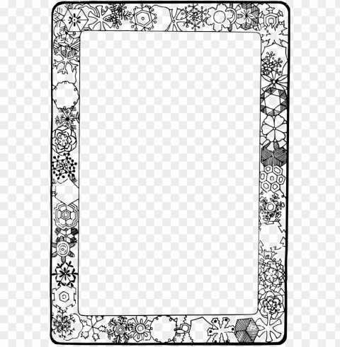snowflake frame transparent PNG images with no background comprehensive set