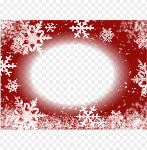 snowflake frame transparent PNG file without watermark
