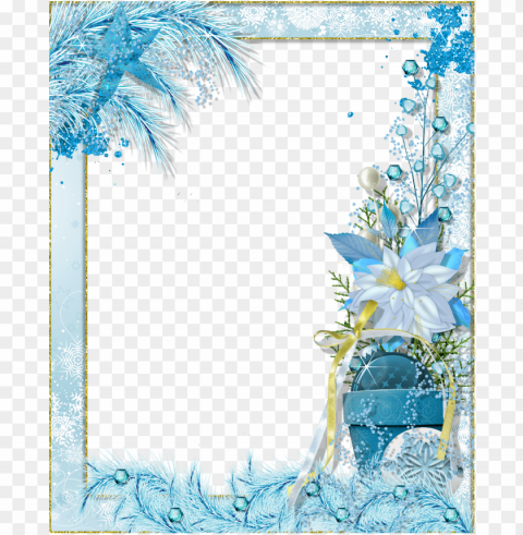 snowflake frame transparent PNG files with alpha channel