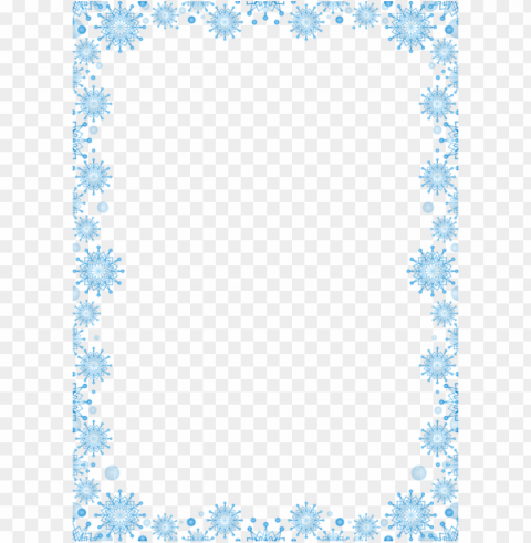 snowflake frame transparent PNG files with clear background bulk download