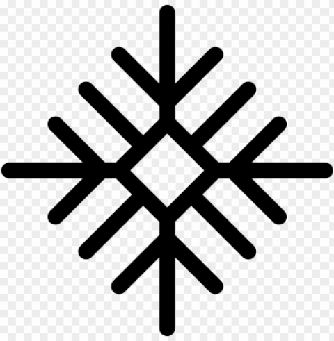 snowflake outline with diamond shape vector - snowflake line ico PNG images with alpha transparency wide selection