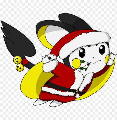 so if you're curious to see the full santa emolga art - cartoo Clear PNG pictures compilation