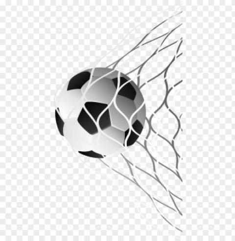 soccer ball in goal net vector soccer football ball - soccer ball in net PNG Image with Isolated Artwork