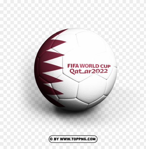 soccer ball qatar 2022 flag on ball realistic 3d rendering High-resolution transparent PNG images variety