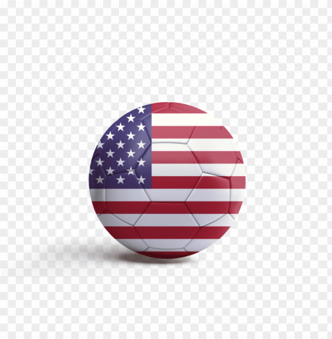 Soccer Ball With Usa America Flag Hd Isolated Artwork In Transparent PNG