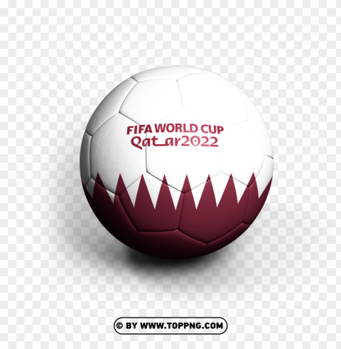 soccer ball world cup qatar 2022 3d HighQuality PNG Isolated on Transparent Background