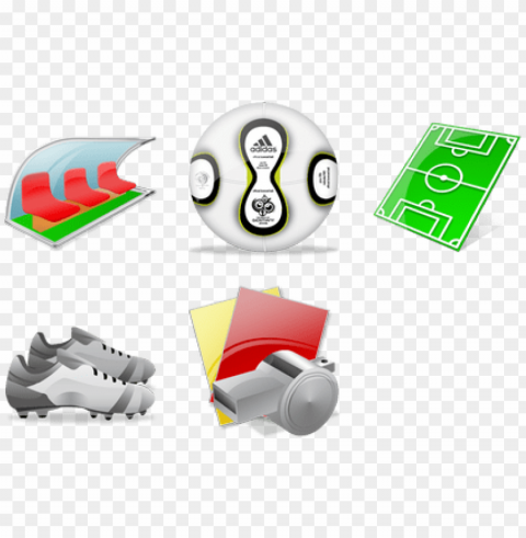 Soccer Icon Pack By Iconshock - Soccer Icon Set Transparent Background Isolated PNG Character