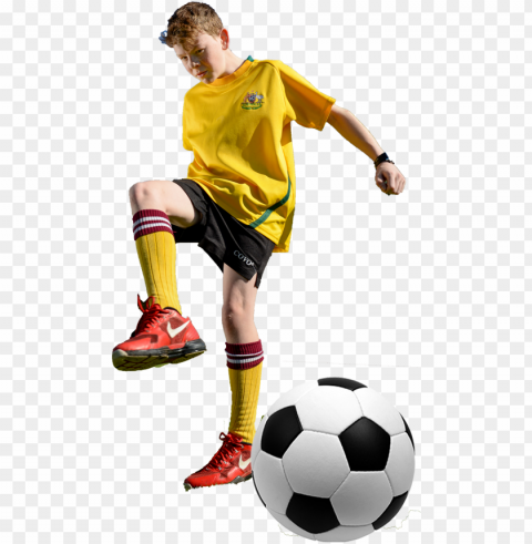 soccer pass - football junior player PNG for social media