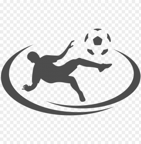 soccer player logo vector - football Isolated Subject with Clear PNG Background