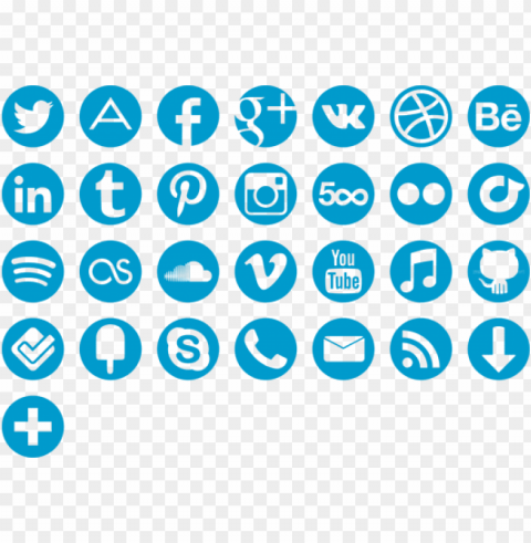 social icons - blue social icons Transparent background PNG images complete pack