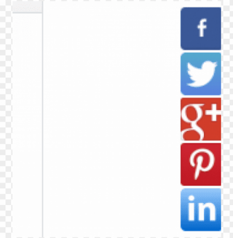 social media buttons - pinterest PNG graphics for presentations