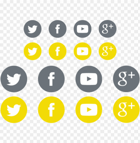 social media icon sets for your - social media icon transparent yellow PNG with clear transparency