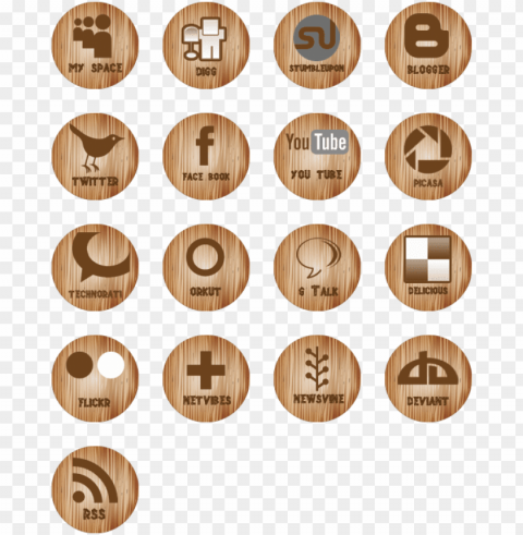 Social Media Icons HighQuality Transparent PNG Isolated Element Detail