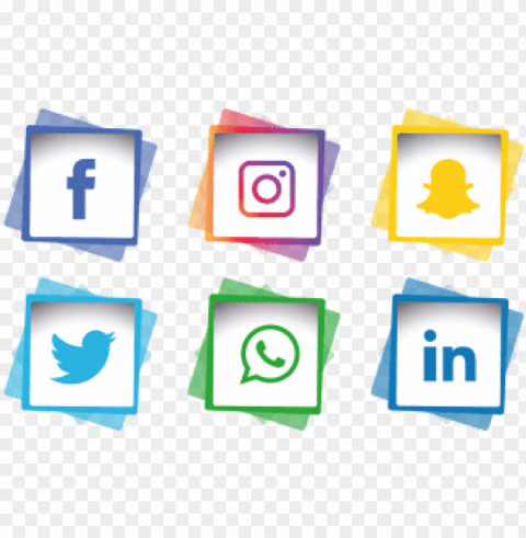 social media icons vectors psd and clipart for - facebook instagram whatsapp Transparent PNG Isolated Graphic Detail
