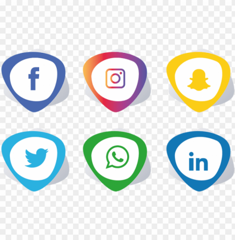 social media icons set - facebook instagram whatsapp PNG no watermark