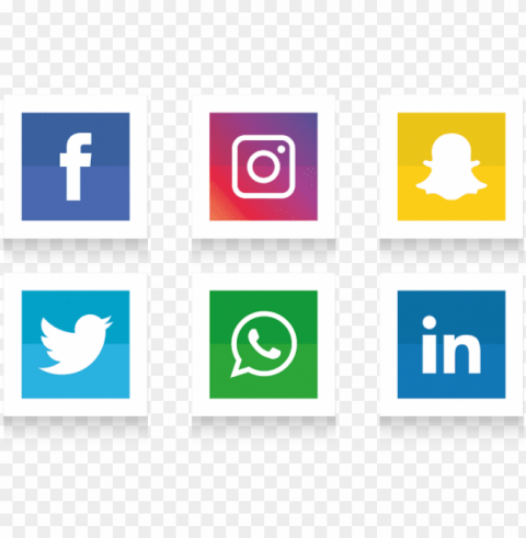 social media icons set - social media logos High-resolution transparent PNG images assortment