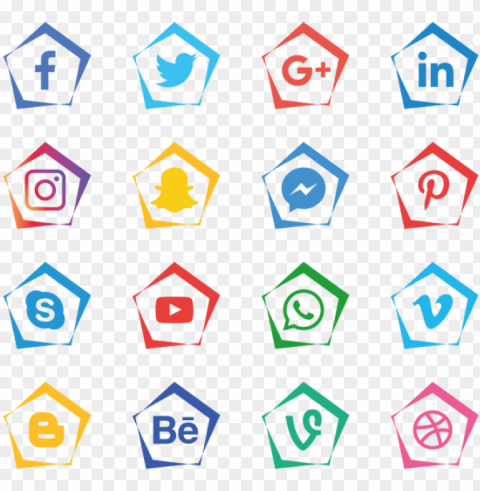 social media icons set - whatsa PNG transparent images for printing