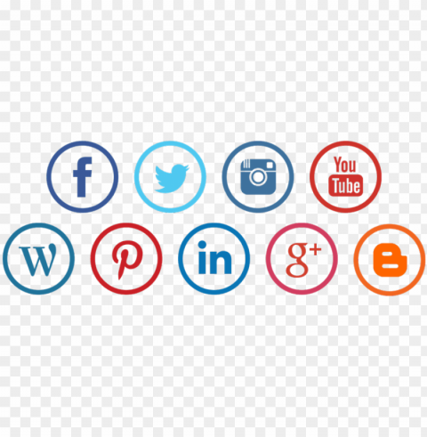 social media icons - social media icon transparent background PNG for business use