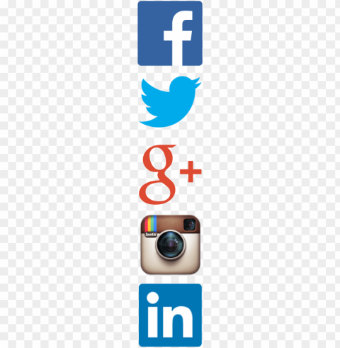 social media icons twitter facebook instagram vertical - social networking website logo Transparent graphics