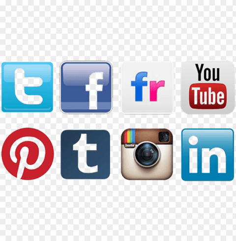 social media logos - logos of social medias PNG file without watermark
