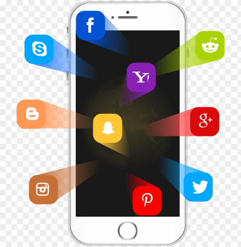 social media on iphone - iphone social media Transparent PNG stock photos PNG transparent with Clear Background ID bcbae35a