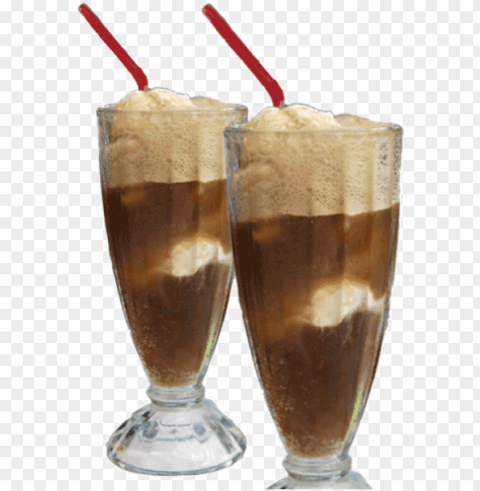 soda float with blue bell ice cream - ice cream floats Isolated Element on Transparent PNG