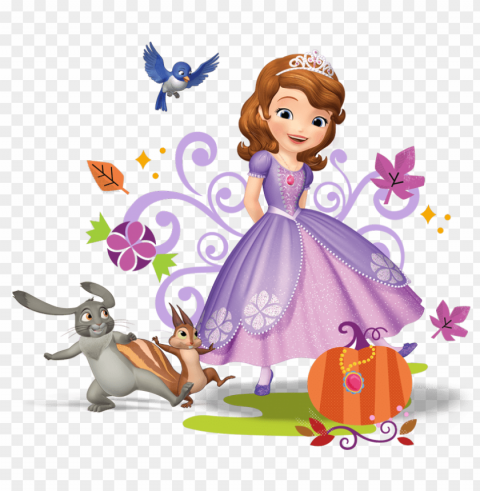 sofia is the fastest growing program ever on disney - sofia the first Isolated Illustration on Transparent PNG
