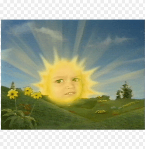 sol de los teletubbies - baby sun teletubbies meme Isolated Graphic on HighQuality PNG
