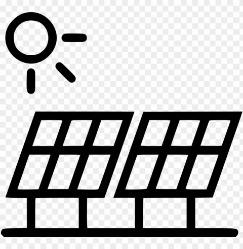 Solar Panel Sun Energy Eco Comments - Solar Panel Icon Isolated Graphic On Clear PNG