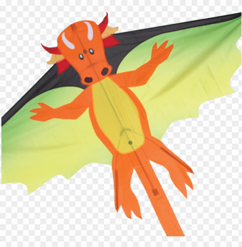 sold out flying dragon kite - dragon flying a kite PNG with transparent overlay