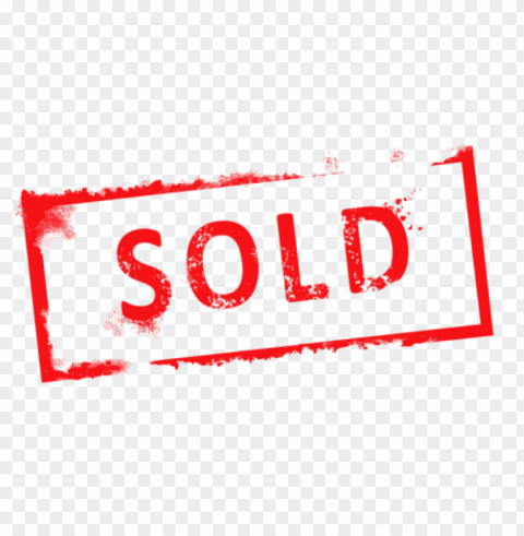 Sold PNG Graphic Isolated On Clear Backdrop