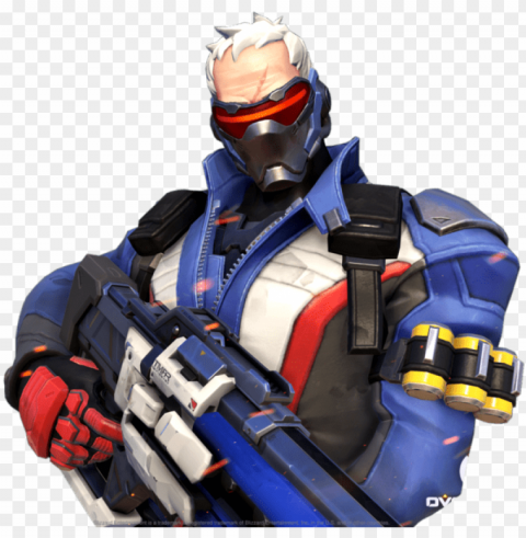 soldier 76 - soldier 76 reference guide Isolated Object on Transparent PNG