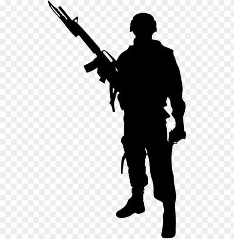 soldier silhouette Clear Background Isolated PNG Graphic PNG transparent with Clear Background ID e51de18f