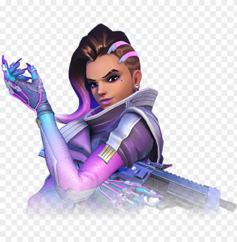 sombra - sombra overwatch Isolated Object on Clear Background PNG