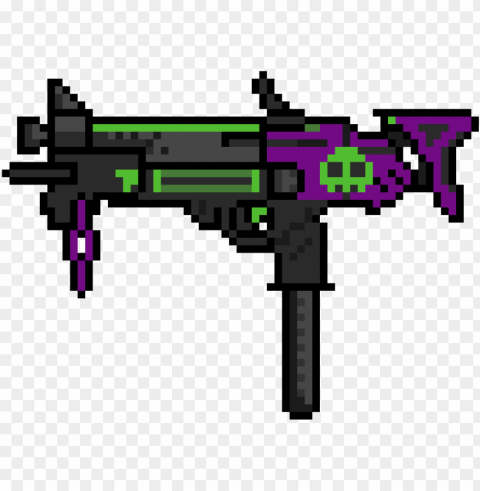 sombra's gun - minecraft overwatch weapo PNG Isolated Subject with Transparency