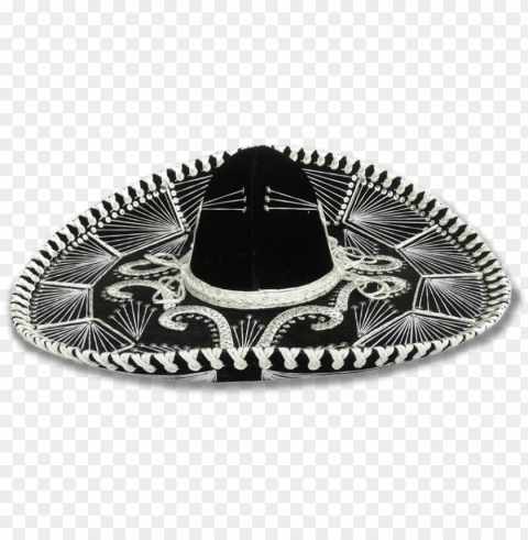 sombreo - mexican sombrero black and white PNG files with no royalties