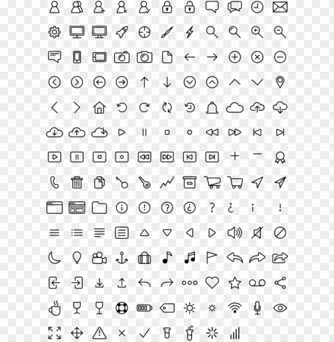 some icons - icon PNG files with transparent canvas collection