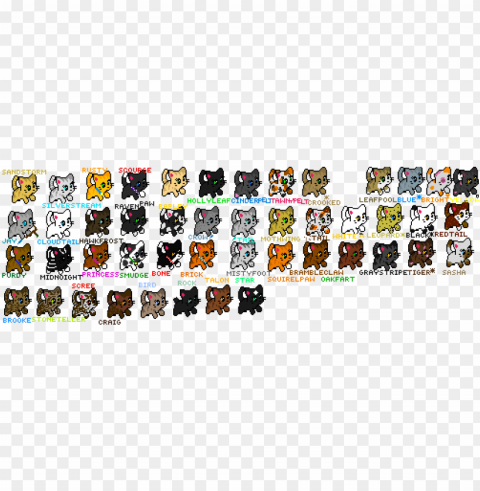some warrior cats characters - cartoo Free PNG images with alpha channel compilation