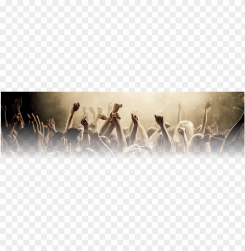 song list - fans club hands up disco party smoke 24x18 print poster Transparent PNG Isolated Element with Clarity