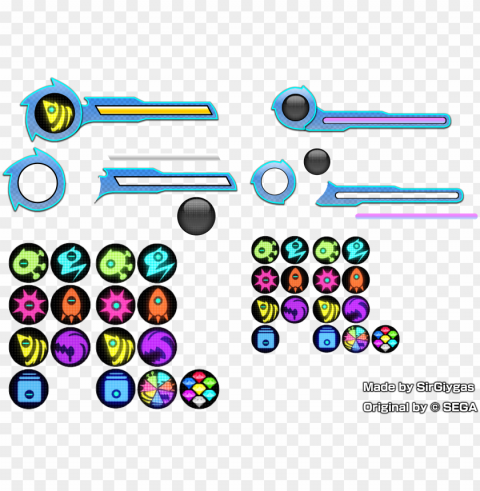 Sonic 06 Hud Bars - Sonic Colors Boost Bar Clear Background Isolated PNG Icon