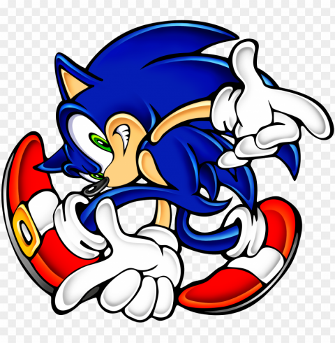 sonic adventure - sonic the hedgehog adventure pose PNG images with transparent elements pack