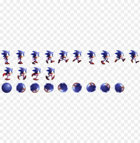 sonic hd sprite by moongrape - sprite game 2d Free download PNG with alpha channel