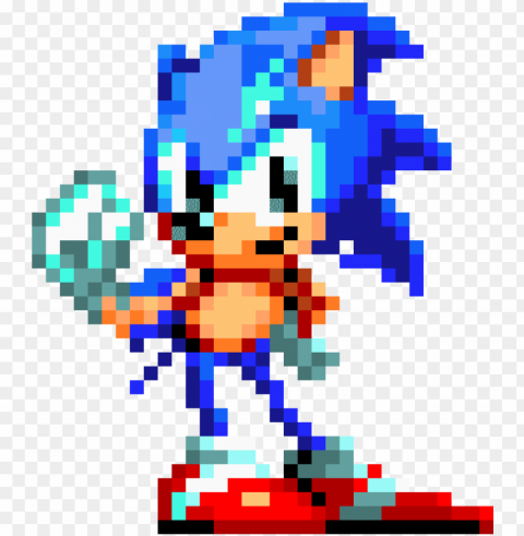 sonic mania classic sonic - sonic mania sprite gif PNG without watermark free