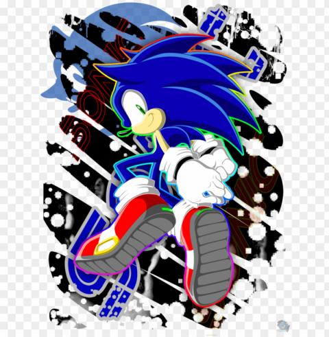 sonic the hedgehog images im blue hd wallpaper and - sonic the hedgehog graffiti Transparent Background Isolated PNG Design