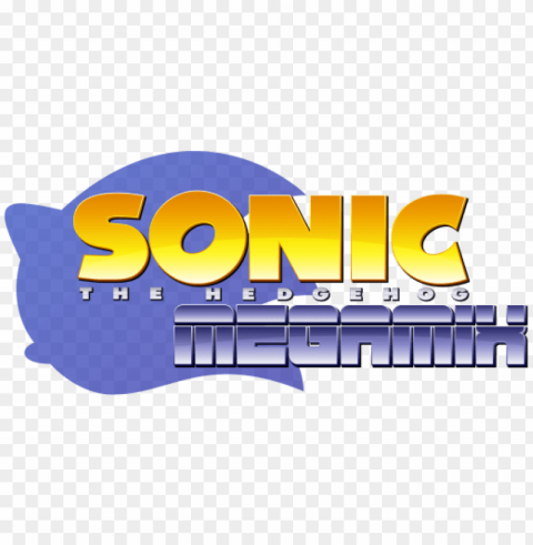 sonic the hedgehog megamix - sonic the hedgehog megamix logo Isolated Element on Transparent PNG